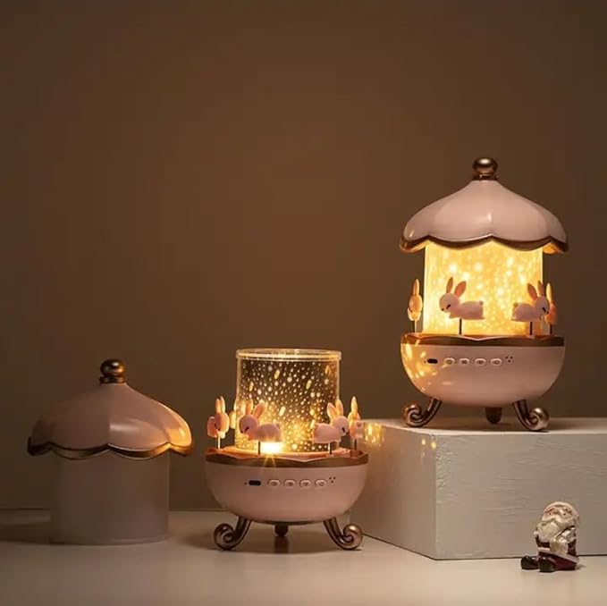 Bunny's Carousel Night Projection Lamp